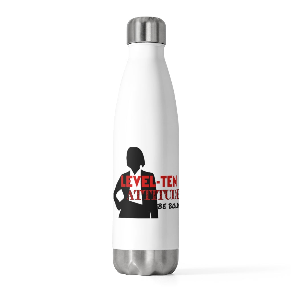 Level Ten 20oz  Insulated Bottle (White)