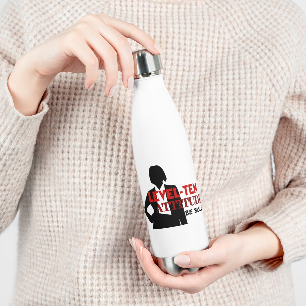 Level Ten 20oz  Insulated Bottle (White)